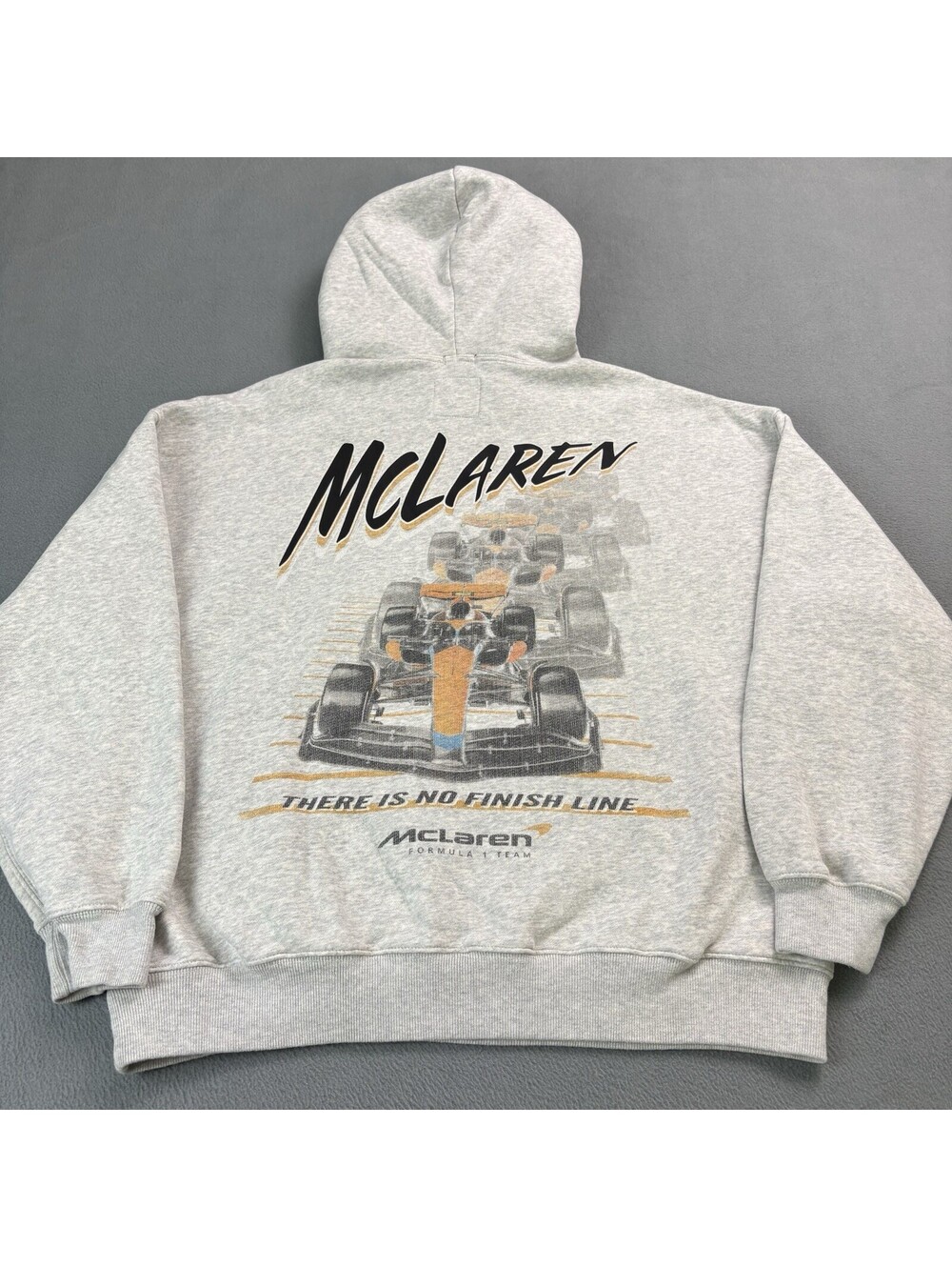 McLaren Formula 1 Team F1 Racing Pullover Hoodie Size Small (Oversized Fit) Gray